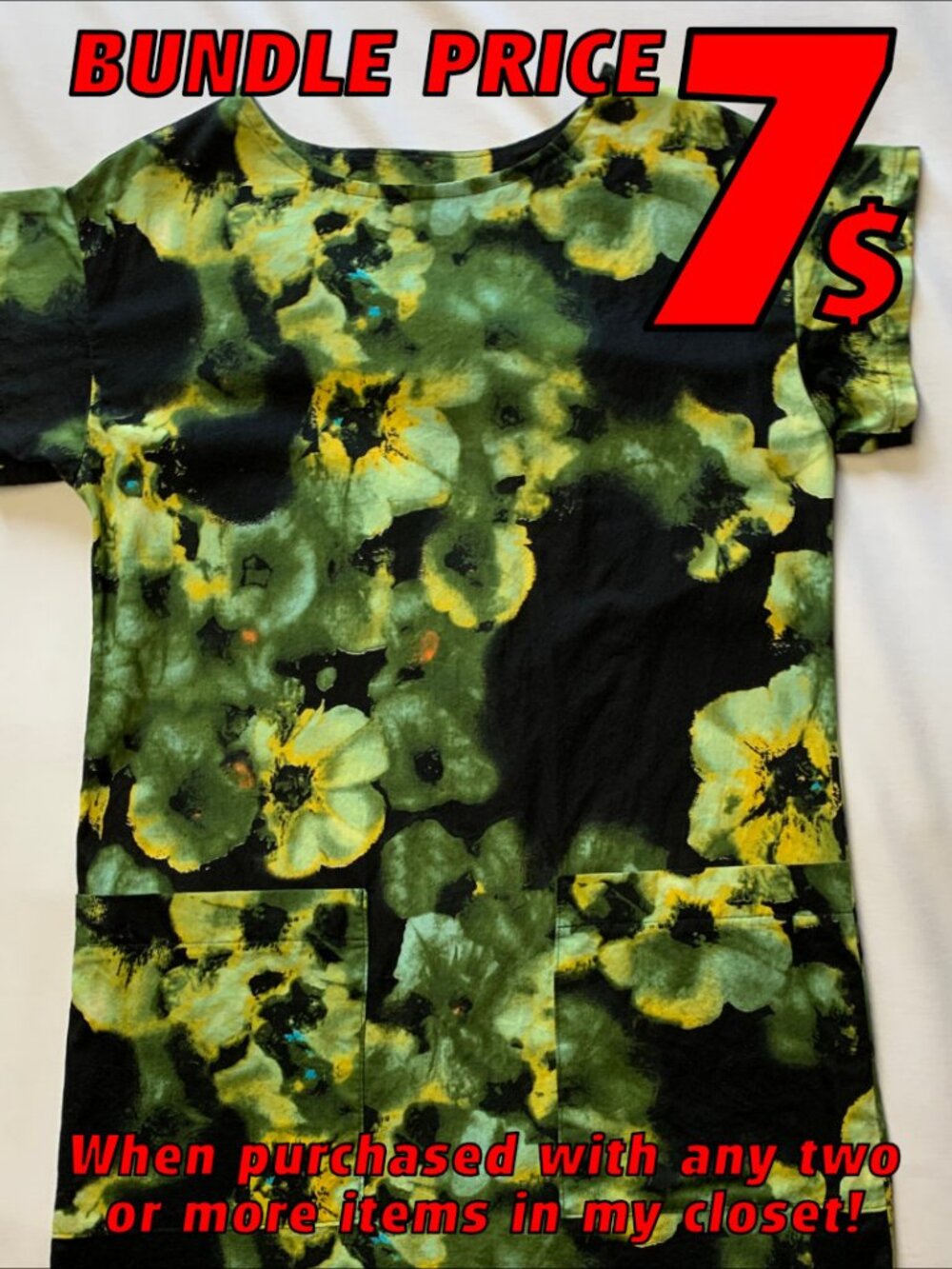 Unique! Handmade Short Sleeve Sundress Small